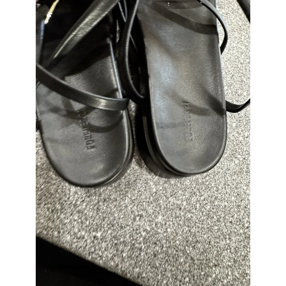 Women's Size 7 Forever 21 Chunky/wedge Platform Retro Black EUC SB9